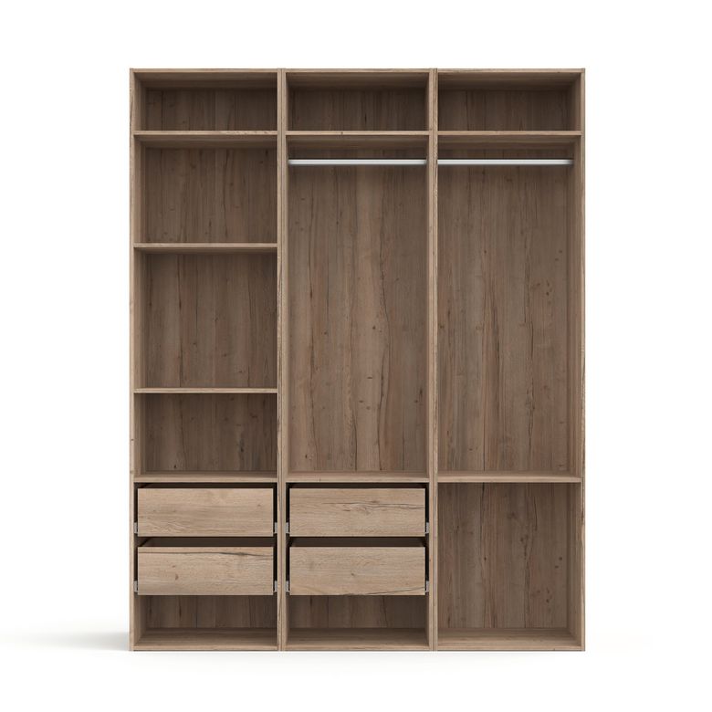 Dressing ouvert chêne Halifax L.240 cm Pléiade