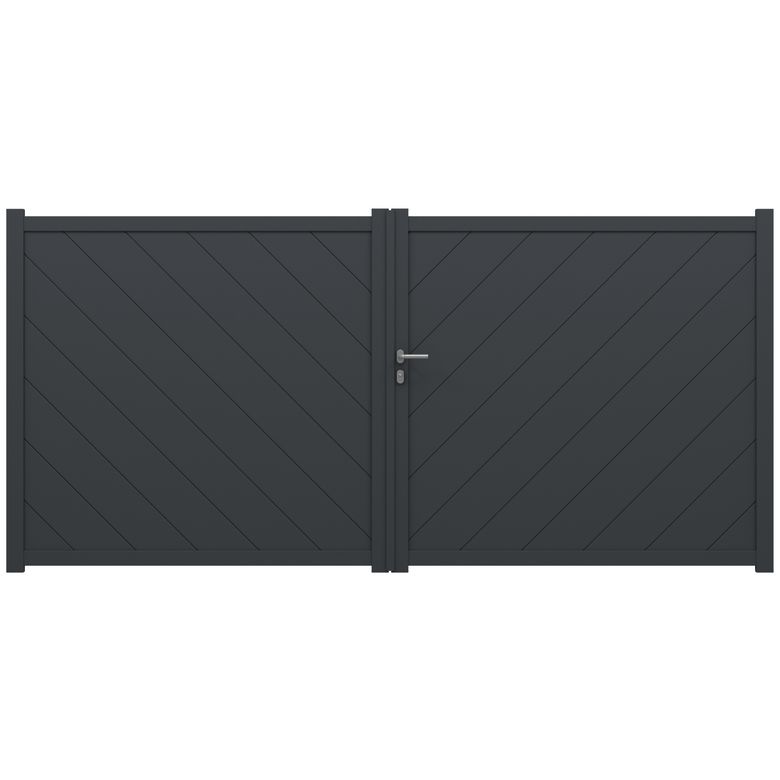 Portail battant aluminium SIBARI