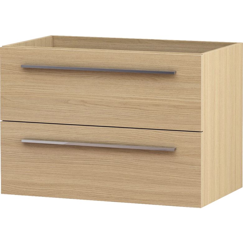 Meuble sous-vasque L.80 cm, 2 tiroirs FOKUS25