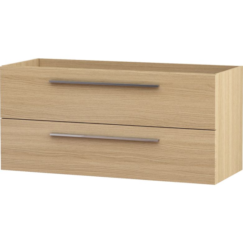 Meuble sous-vasque L.120 cm, 2 tiroirs FOKUS25