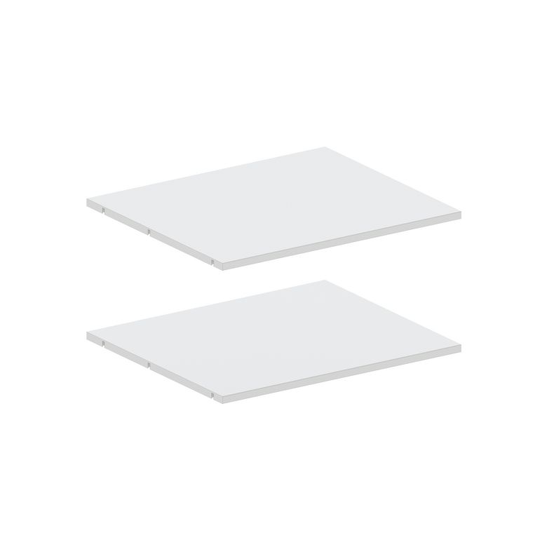 2 tablettes Pléiade blanc L.60xP.50 cm Main Image