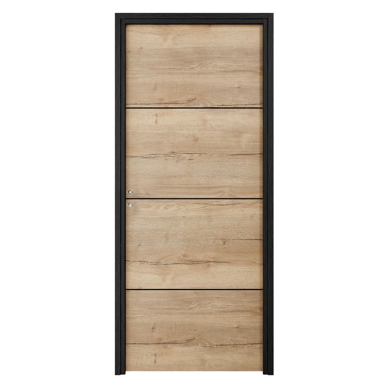 Bloc-porte ROXIE fin de chantier inserts noir