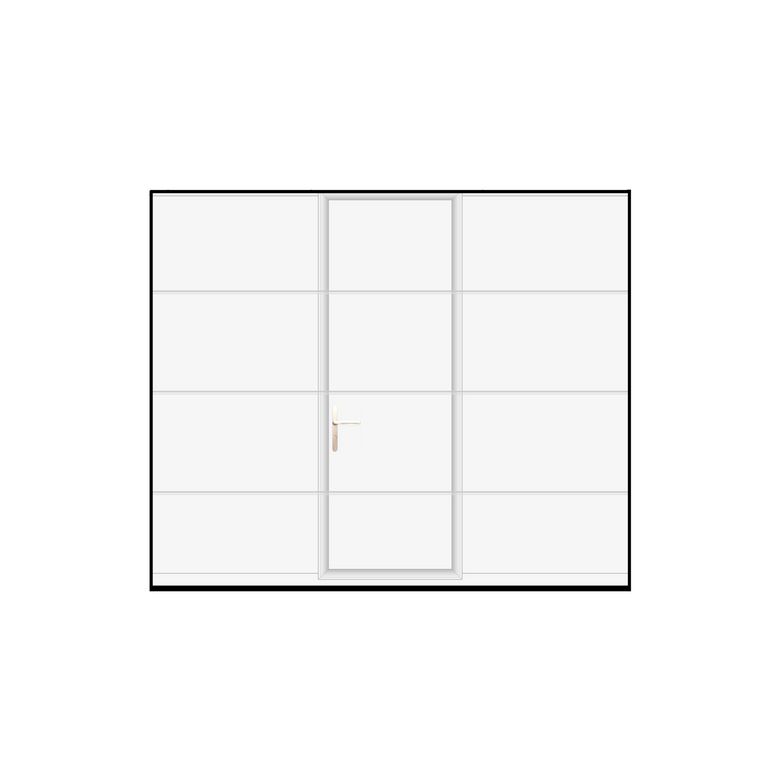 PG sectionnelle portil.D ANTONIN CTP Blanc 9016L + Somfy RTS H.200 x l.240 Main Image