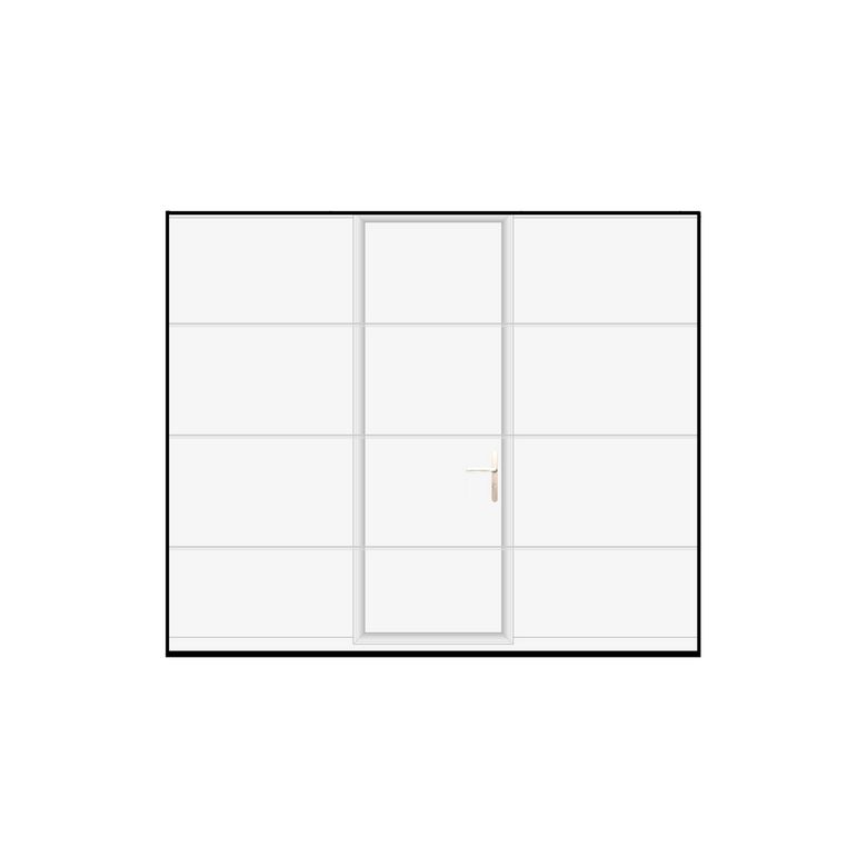 PG sectionnelle portil.G ANTONIN CTP Blanc 9016L + Somfy RTS H.200 x l.240 Main Image