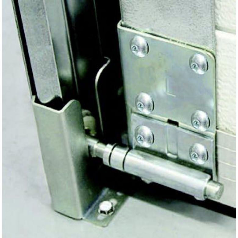 Porte de garage Antonin sectionnelle motif contemporain avec portillon motorisée SOMFY - Lapeyre