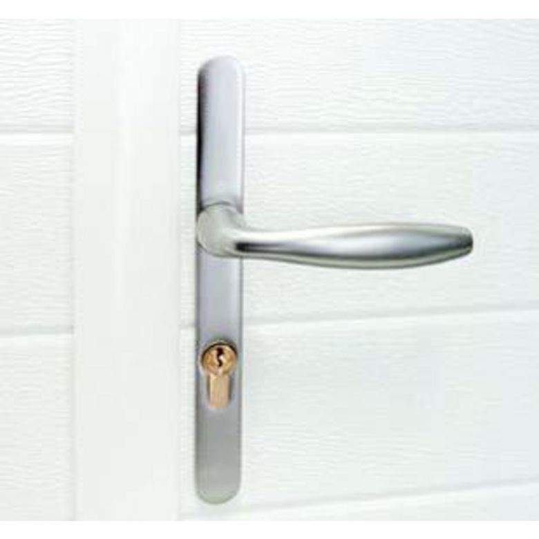 Porte de garage Antonin sectionnelle motif contemporain avec portillon motorisée SOMFY - Lapeyre