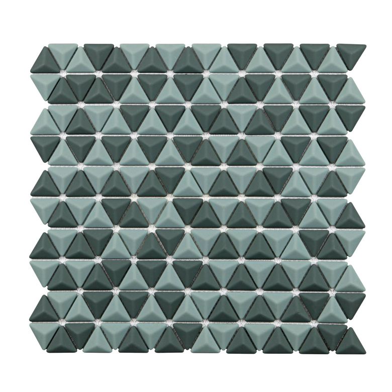 Carrelage mosaïque satinée effet 3D 30 x 30 cm - Carrelage - Lapeyre