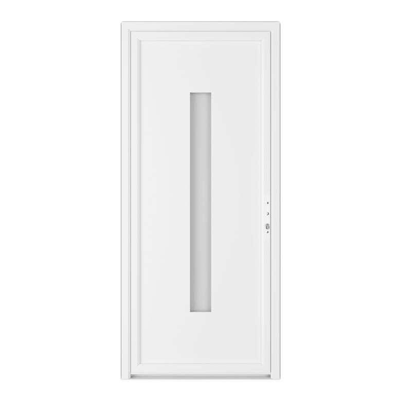 Porte d'entrée* PVC ABLOUX à barillet 215 x 90 cm