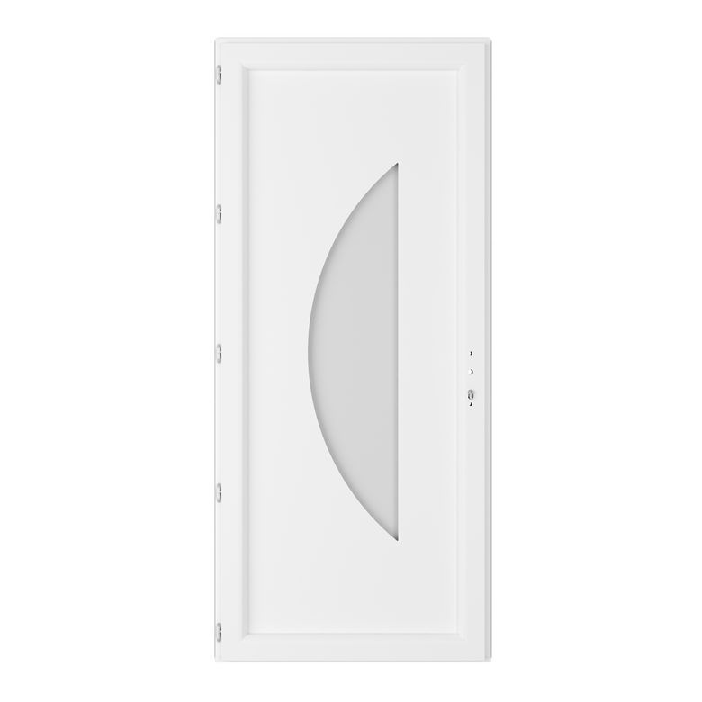 Porte d'entrée ALMONT PVC à barillet 215 x 90 cm-Lapeyre