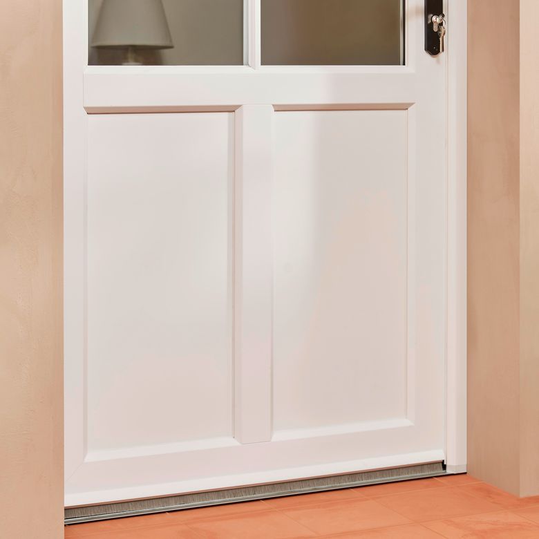Porte d'entrée OLONNE 2 PVC Blanc 215 x 90 cm-Lapeyre