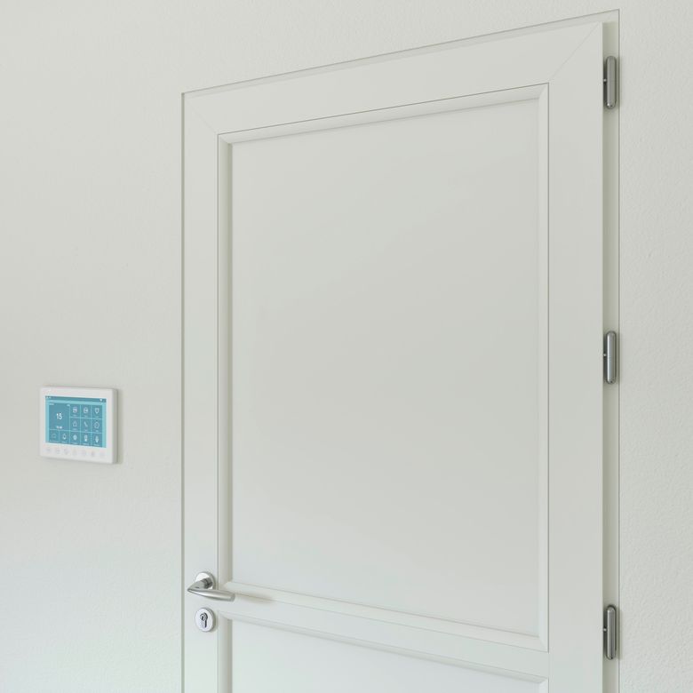 Porte d'entrée ARMANCE 2 PVC Blanc 215 x 90 cm-Lapeyre