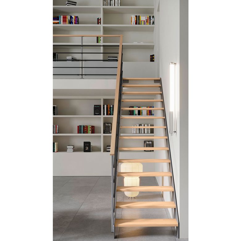 Escalier Estelle droit rampe Eva