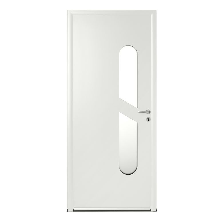 Porte d'entrée Angèle Aluminium poignée Iris