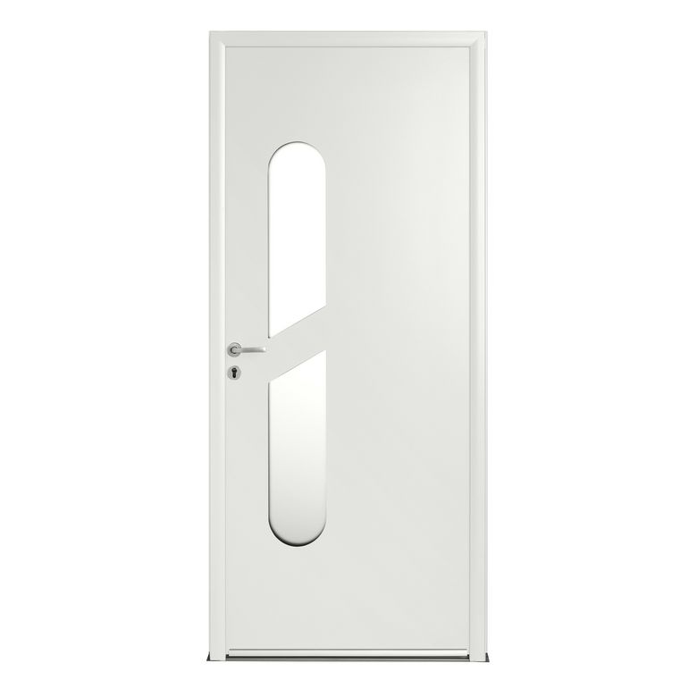 Porte d'entrée Angèle Aluminium poignée Iris