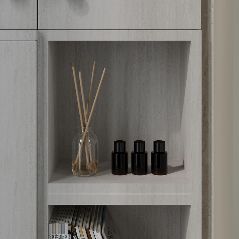 Meuble haut de salle de bains 3 niches