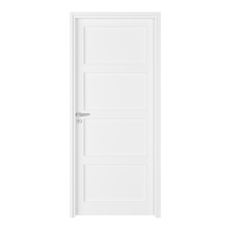 Bloc-porte fin de chantier blanc laqué ELEGANCE| Lapeyre