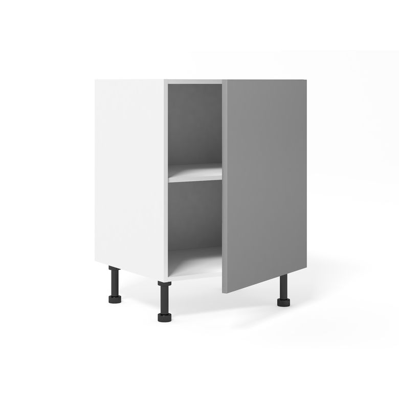 Meuble bas de rangement grande largeur 1 porte, 1 tablette