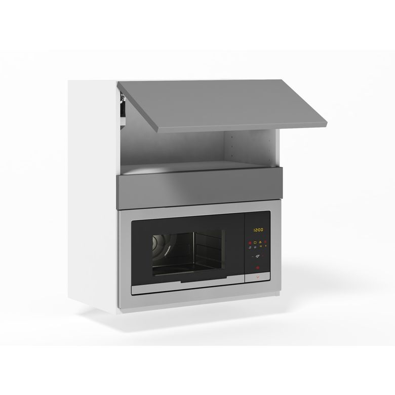Meuble haut de cuisine pour micro-ondes, 1 abattant