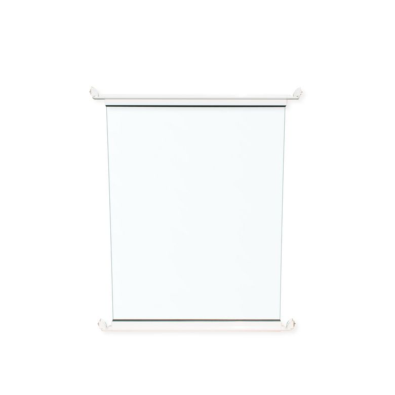 Barrière de piscine 1m JADE verre blanc RAL 9010B Main Image