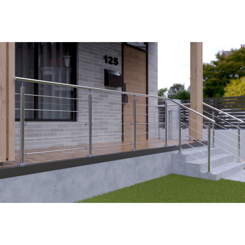 "Articulation aluminium gris pour main courante -Lapeyre"