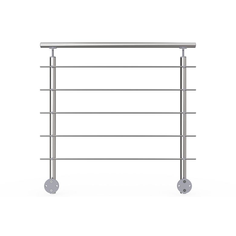 Kit balustrade LYCIUM latéral en aluminiumum poli l.200 Main Image