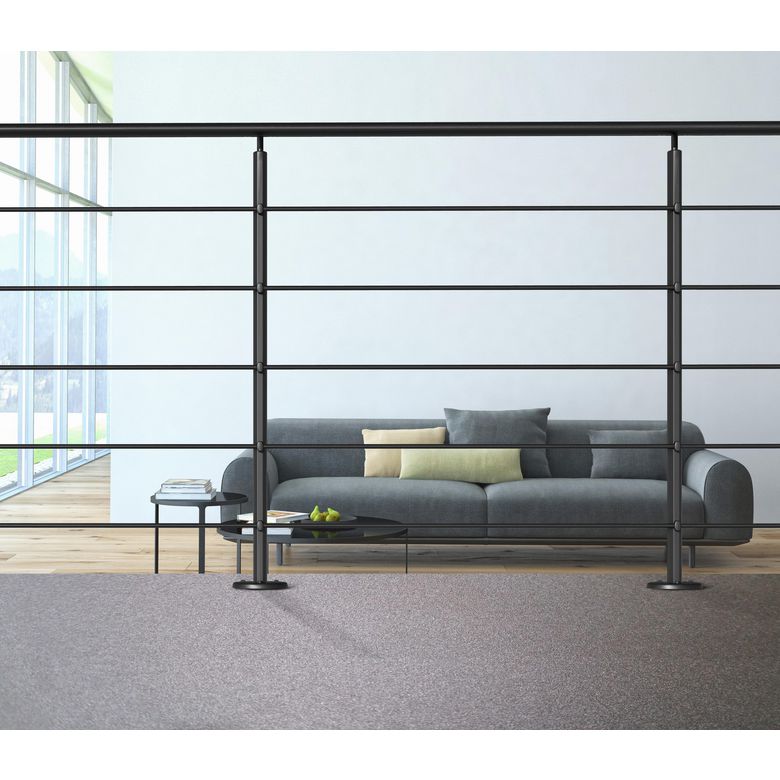 Balustrade Prestio en aluminium - Kit angle main courante et tube -Lapeyre