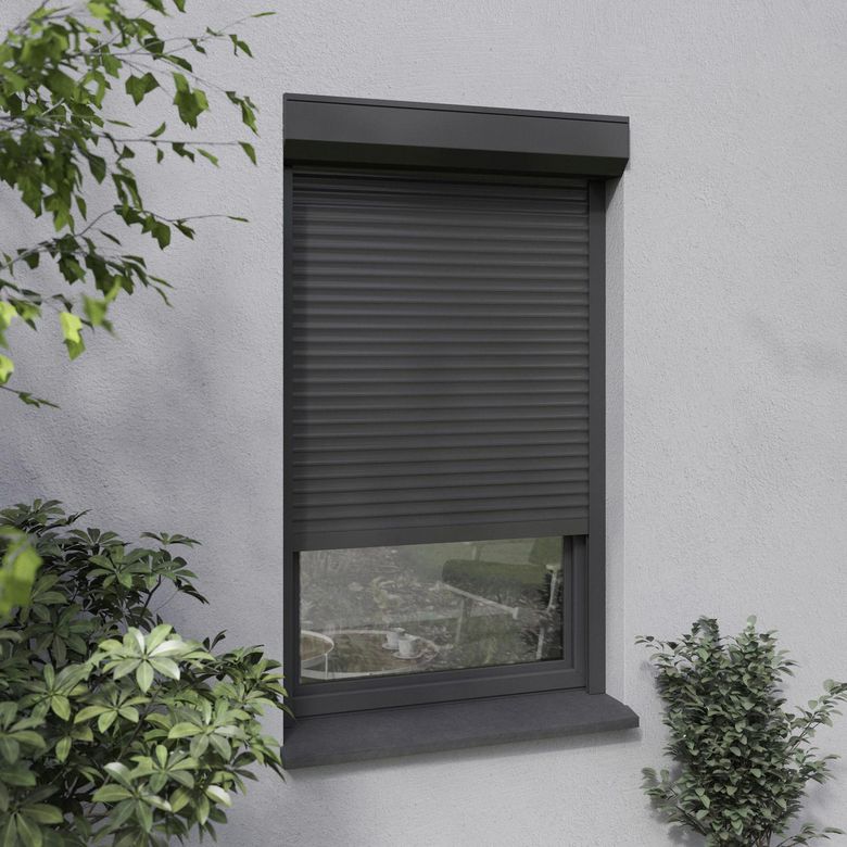 "Volet roulant recoupable Aluminium Boston radio - Lapeyre"