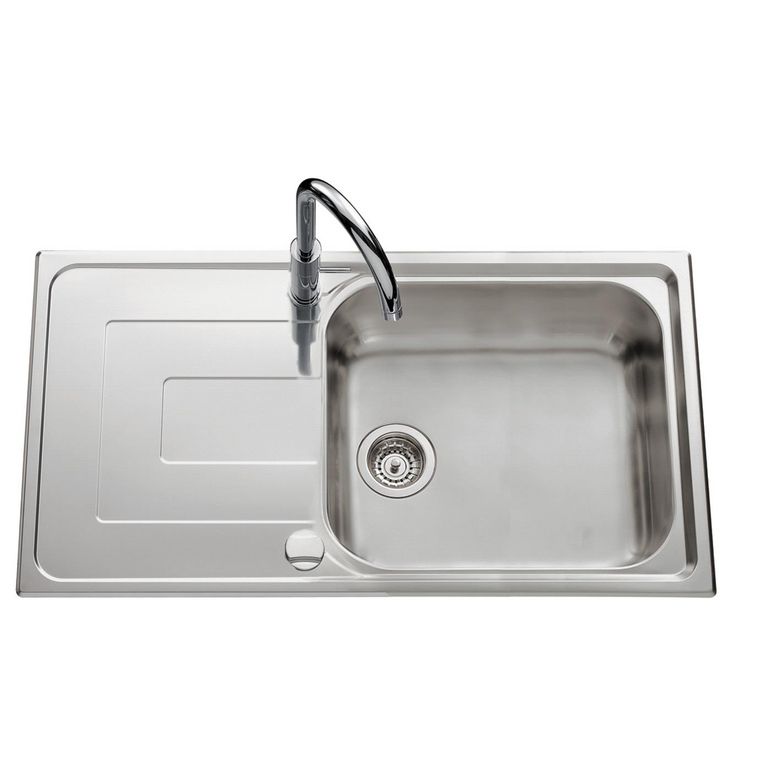 Evier LINEO inox microstructuré 1 grand bac H.60 x l.100 Main Image