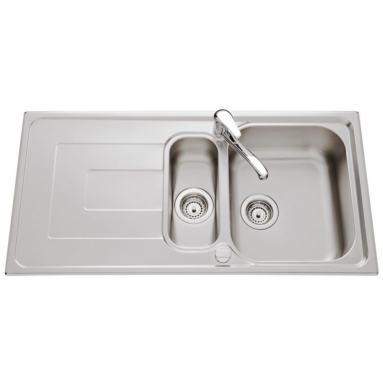 Évier cuisine réversible à encastrer Luisina Linéo inox