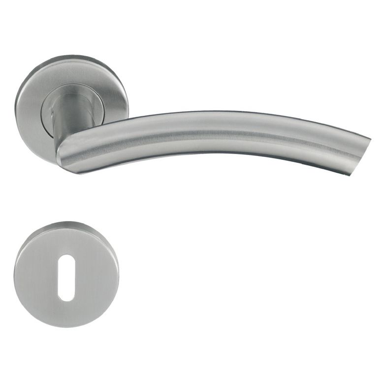 Poignée de porte VOLGA à rosace à clé