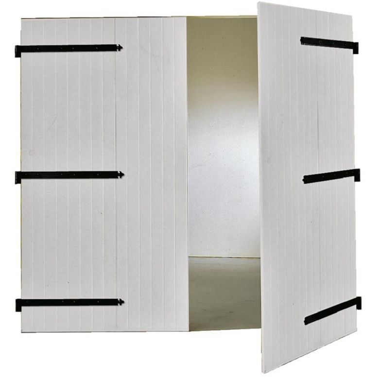 Porte de garage battante PVC H.200 x l.240 Main Image