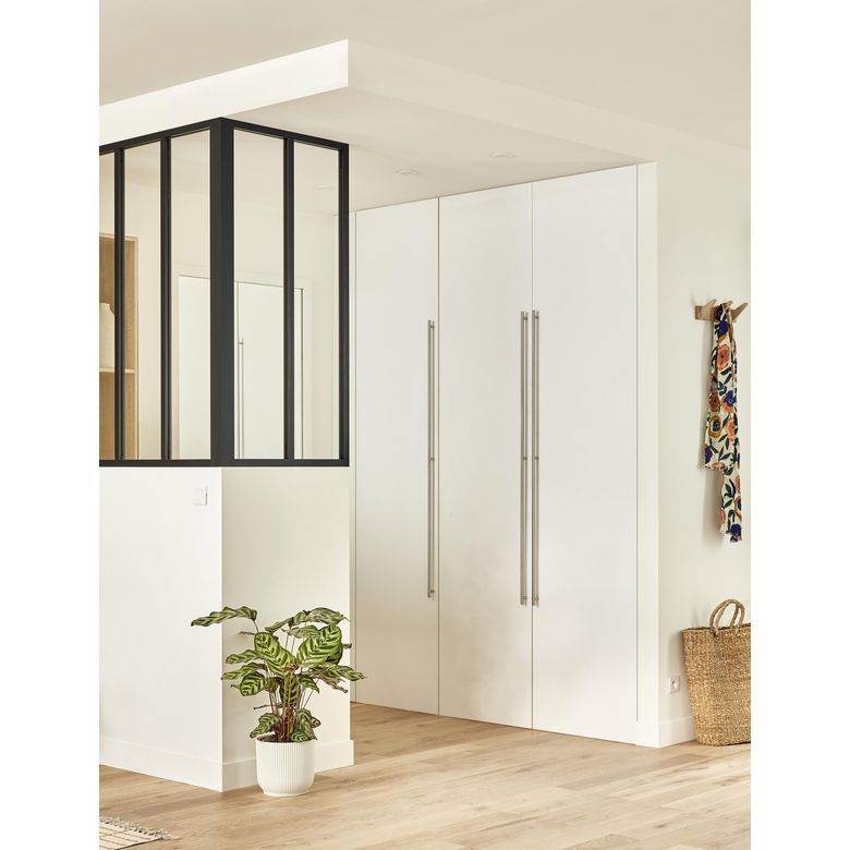 Porte de placard battant Tristan 1 vantail avec bâti - Lapeyre