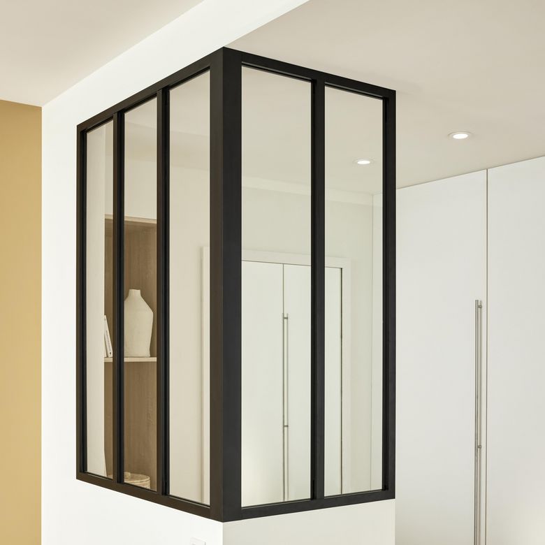 Kit verrière RHEA aluminium 2 vitrage transparent - Lapeyre