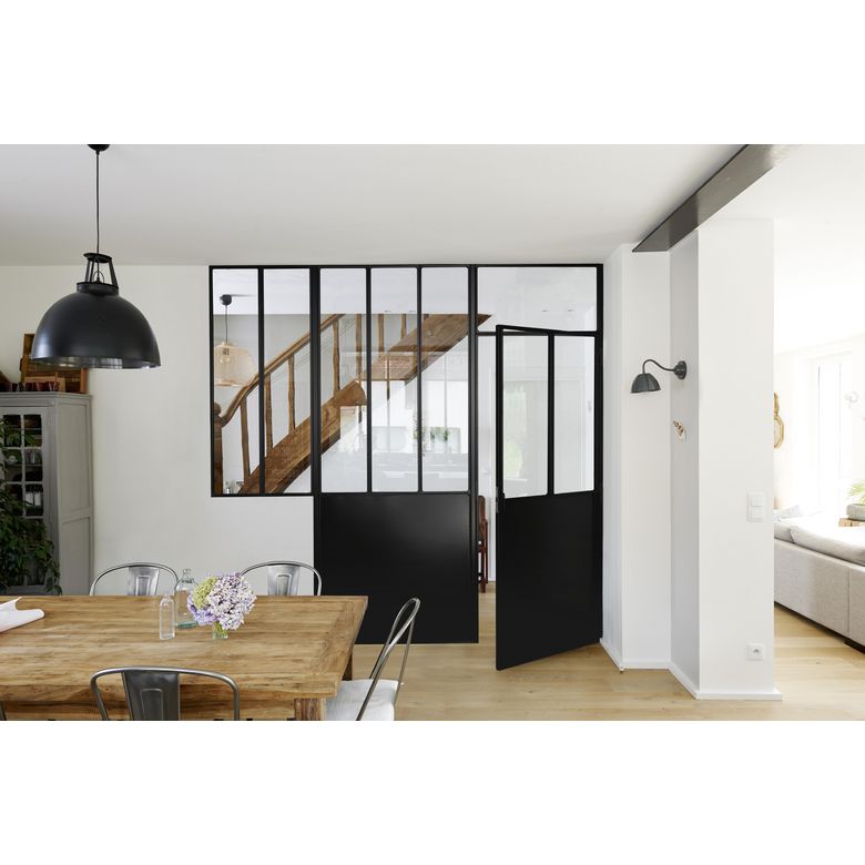 Porte battante CREATIVE avec imposte - Portes - Lapeyre