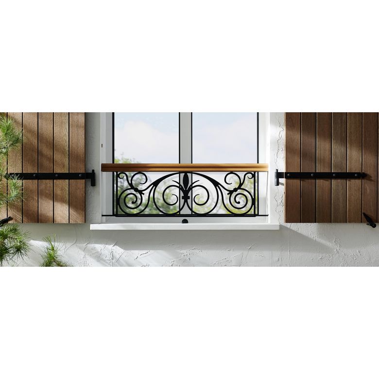 Appui de fenêtre Florence H.32 cm main courante en tauari prépeint - Fenêtres