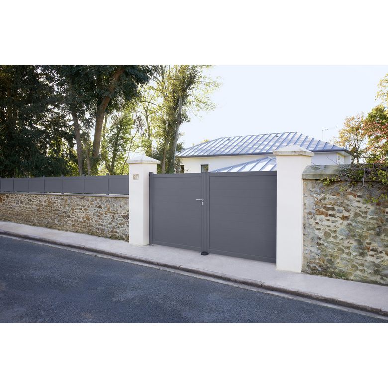 Portail battant PVC Arzal - Extérieur