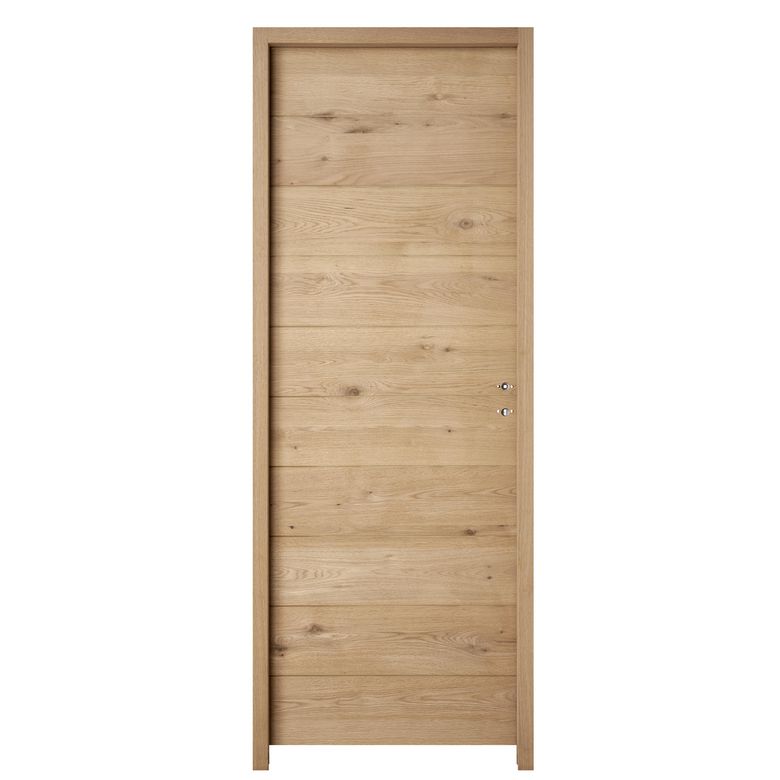 Bloc-porte NAIADE 2 *** Acoustique Chêne plaqué - Huisserie 90 - H.204 x l.73 G Main Image