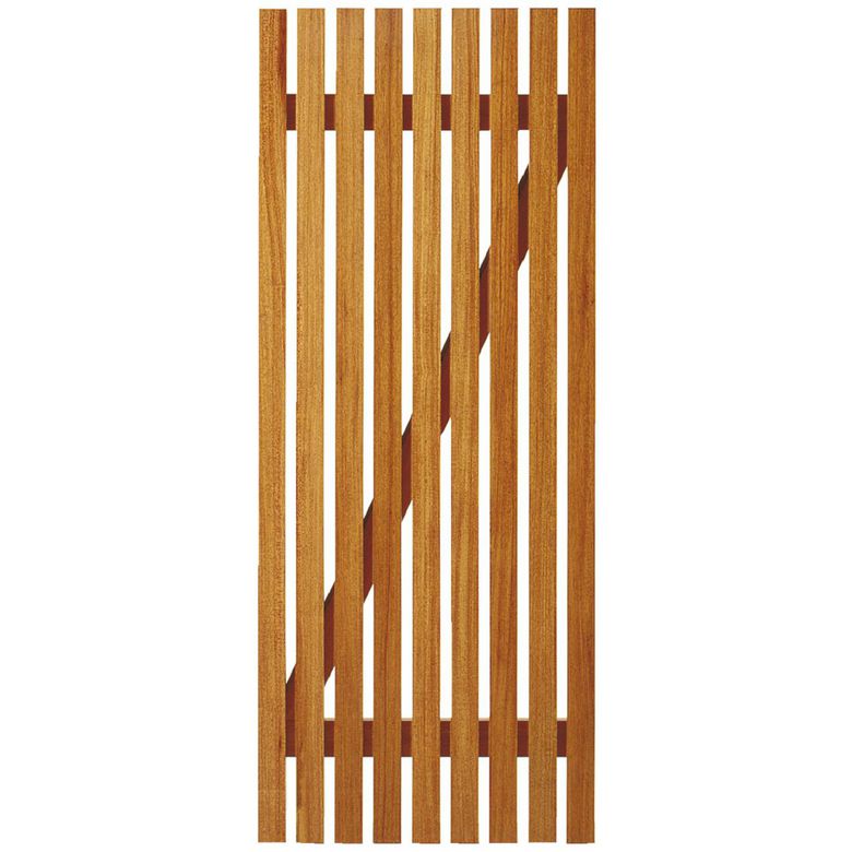 Porte de service avec ferrage Bois exotique CLAIREVOIE