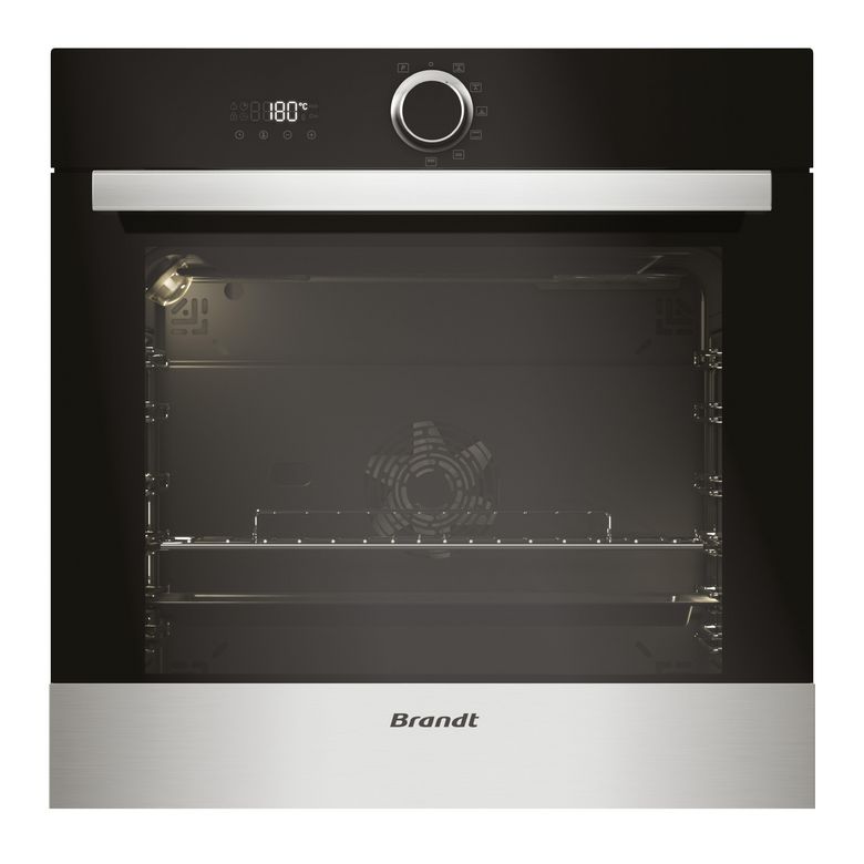 Four multifonction nettoyage pyrolyse inox Brandt BXP5471X Main Image