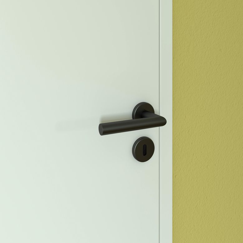 Bloc porte fin de chantier thermique blanc laqué ARCHE***|Lapeyre