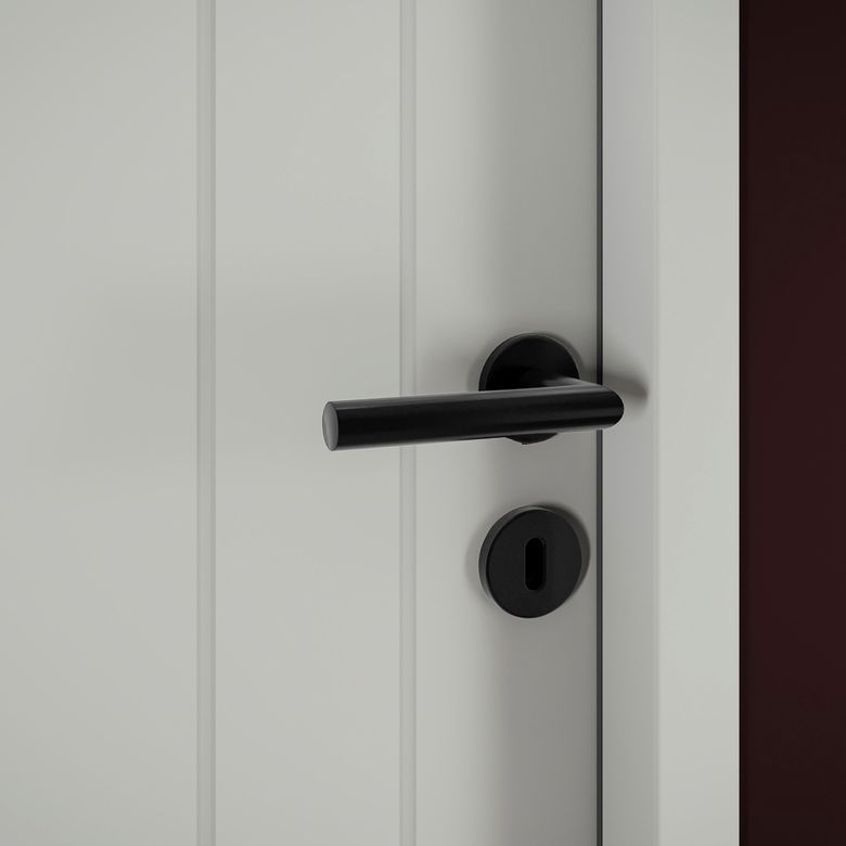 Bloc-porte huisserie 90 blanc laqué VERTICALE| Lapeyre