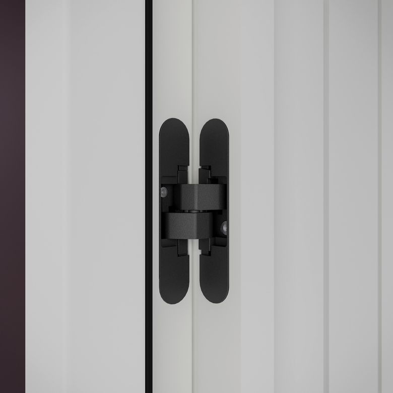 Bloc-porte huisserie 90 blanc laqué VERTICALE| Lapeyre