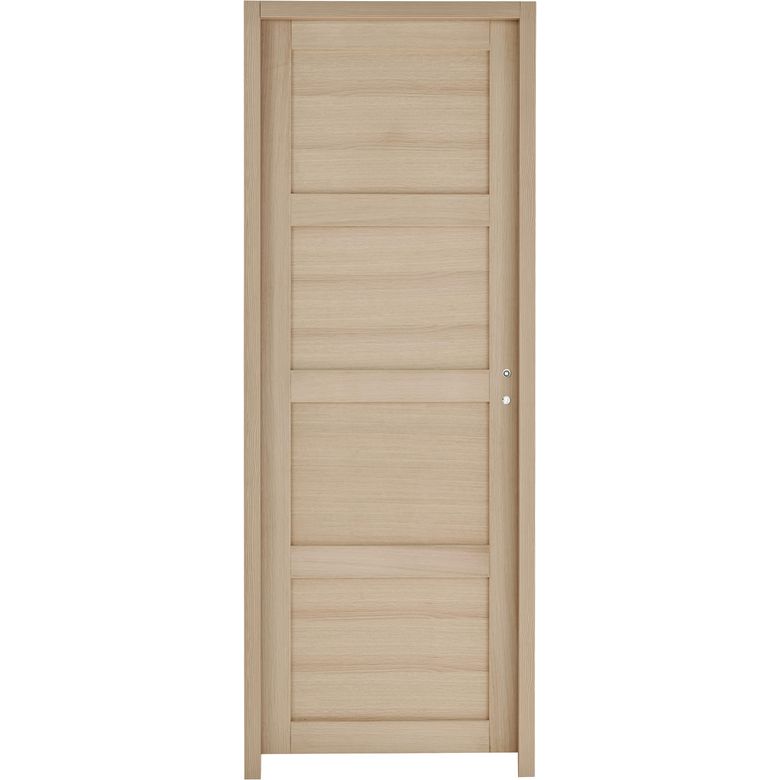 Bloc-porte chêne plaqué Quadral plein - Portes