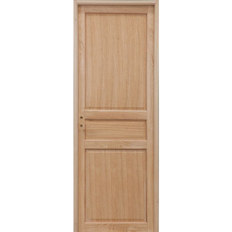 Bloc-porte en chêne plaqué 3 panneaux SPECIAL - Lapeyre