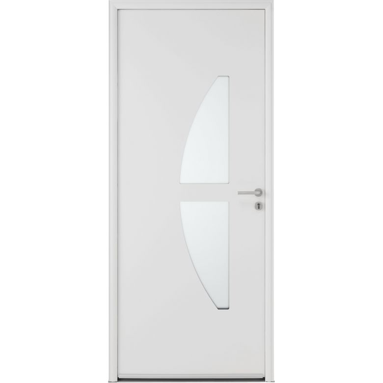 Porte d'entrée Moncelle Aluminium poignée Iris