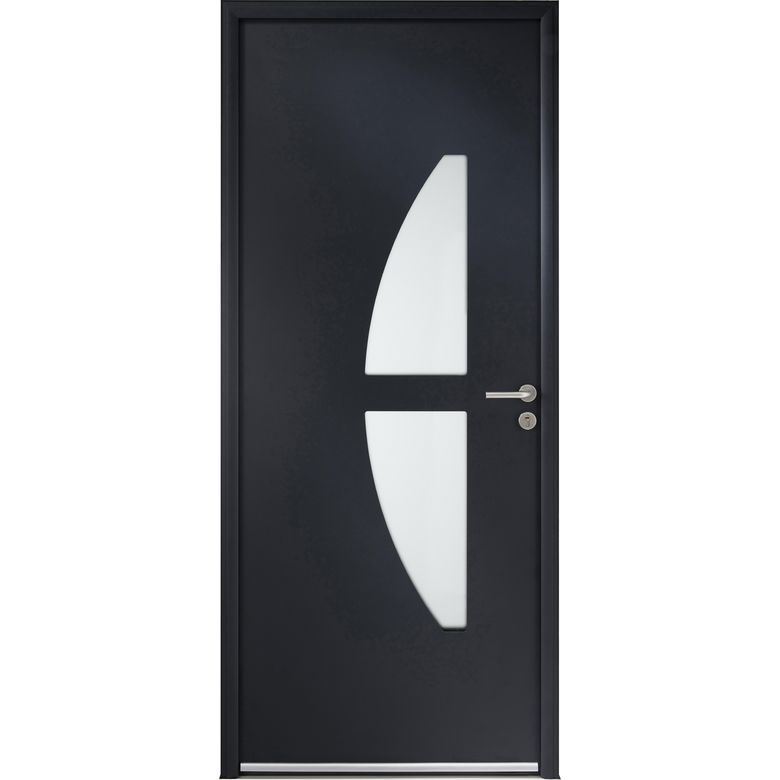 Porte d'entrée Moncelle Aluminium poignée Iris