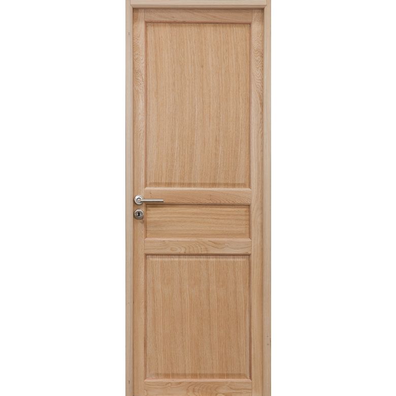 Bloc-porte en chêne plaqué 3 panneaux SPECIAL - Lapeyre
