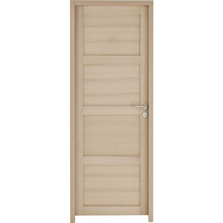 Bloc-porte chêne plaqué Quadral plein - Portes