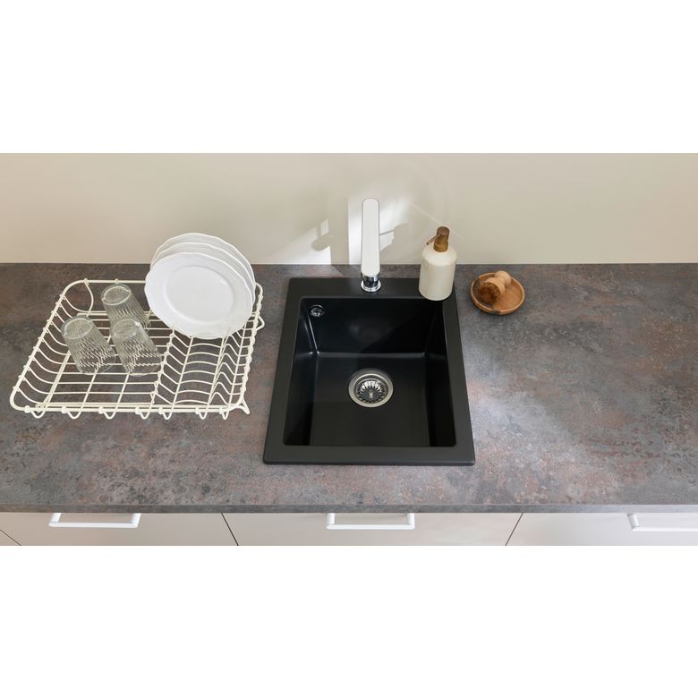 Cuve rectangulaire à encastrer Lisina Pure matériau de synthèse - Cuisine