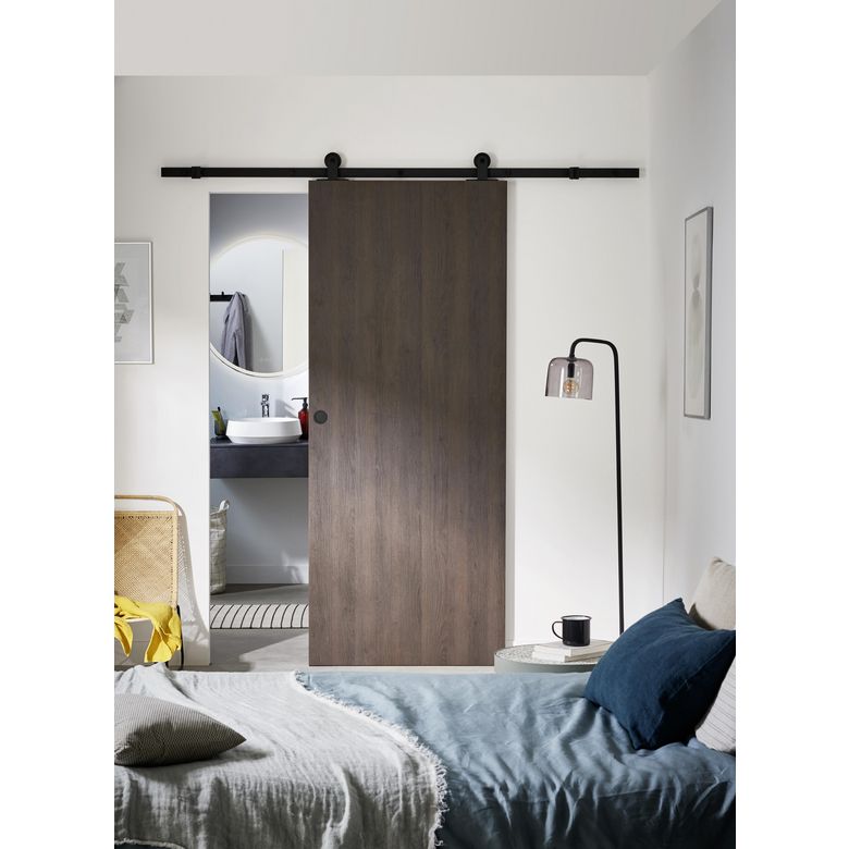 Système coulissant en applique HARLEM porte bois ou porte verrière acier
